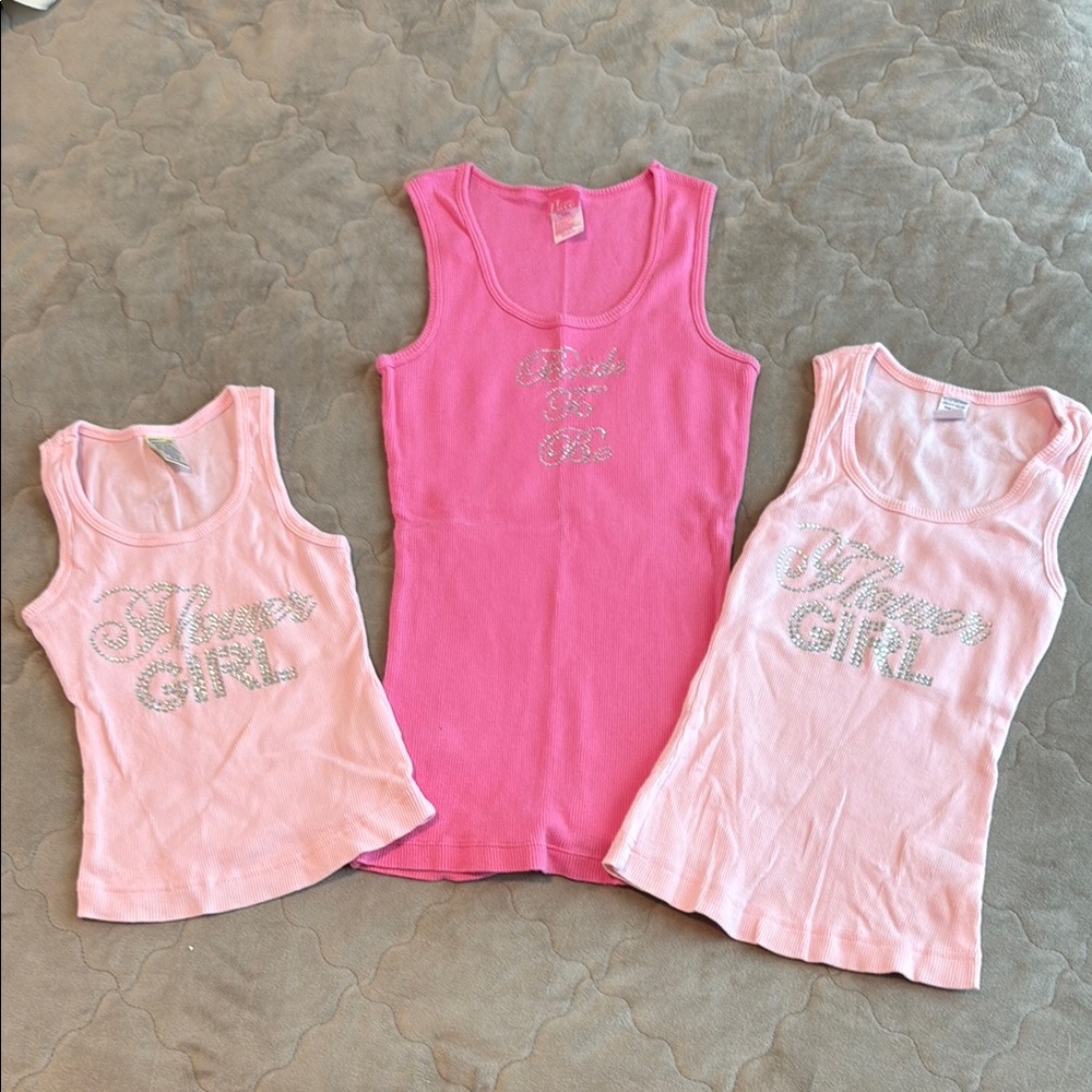 Bride and Flower Girl Tanks